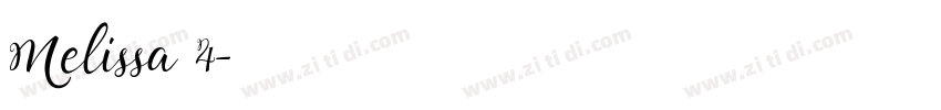 Melissa 4字体转换